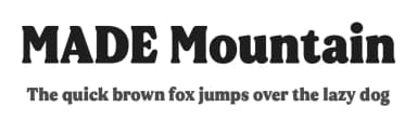 MADE Mountain by MadeType — Serif Font — thumbnail 1