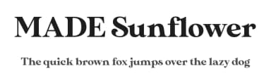MADE Sunflower by MadeType — Serif Font — thumbnail 1