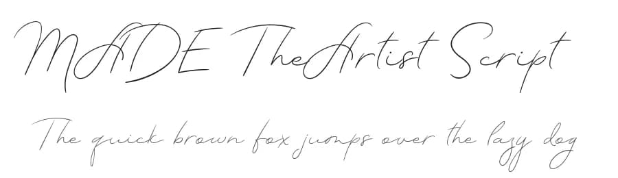 MADE TheArtist Script by MadeType — Script Handwritten Font — preview 1