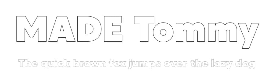 MADE Tommy by MadeType — Sans Serif Font