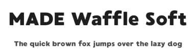 MADE Waffle Soft by MadeType — Sans Serif Font — thumbnail 1