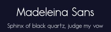 Madeleina Sans by Chequered Ink — Sans Serif Font — thumbnail 2