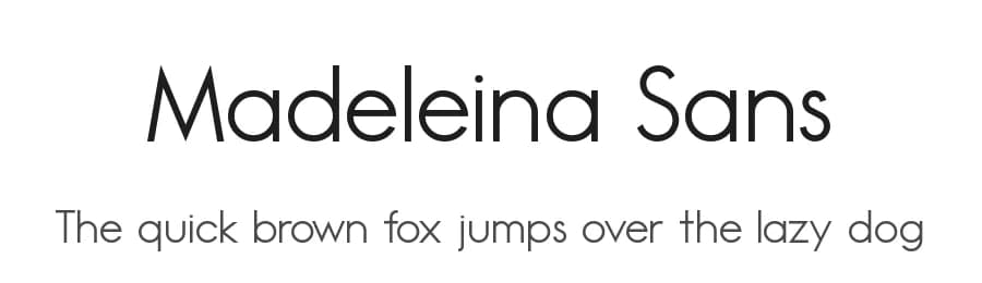 Madeleina Sans by Chequered Ink — Sans Serif Font