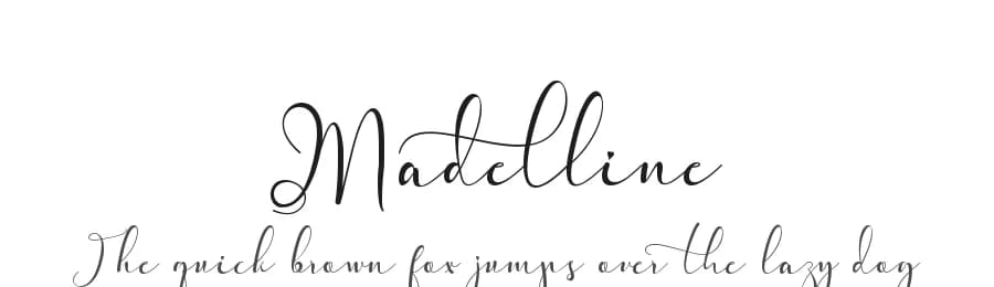 Madelline by Yoga Letter — Script Handwritten Font