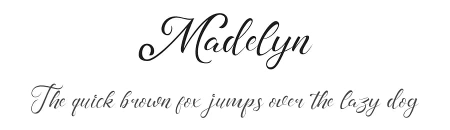 Madelyn by Aditya Rezki Apriyadi — Script Handwritten Font