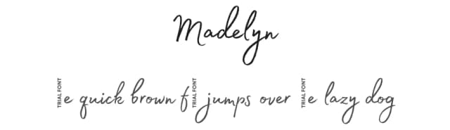 Madelyn by Fontfabric — Script Handwritten Font