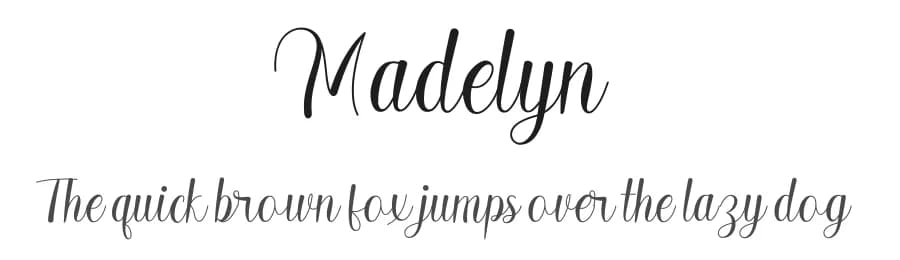 Madelyn by Fanastudio — Script Handwritten Font