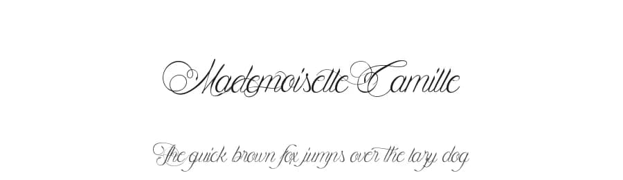 Mademoiselle Camille by Maelle.K | Thomas Boucherie — Script Handwritten Font