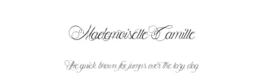 Mademoiselle Camille by Maelle.K | Thomas Boucherie — Script Handwritten Font — thumbnail 1