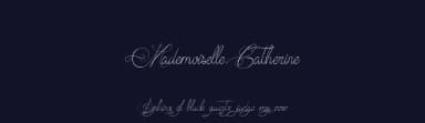 Mademoiselle Catherine by Maelle.K | Thomas Boucherie — Script Handwritten Font — thumbnail 2