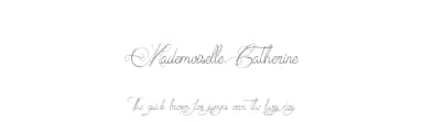 Mademoiselle Catherine by Maelle.K | Thomas Boucherie — Script Handwritten Font — thumbnail 1