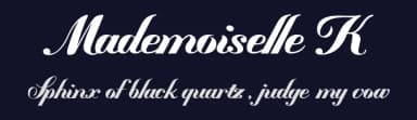 Mademoiselle K by Maelle.K | Thomas Boucherie — Script Handwritten Font — thumbnail 2