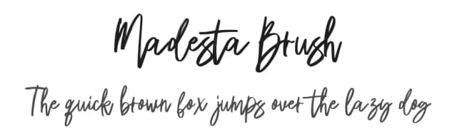 Madesta Brush by Feri Feriyal — Script Handwritten Font