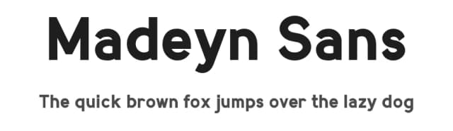 Madeyn Sans by Rachel San — Sans Serif Font