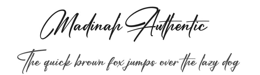 Madinah Authentic by Riyadh Rahman — Script Handwritten Font