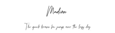 Madion by Bale — Script Handwritten Font — thumbnail 1