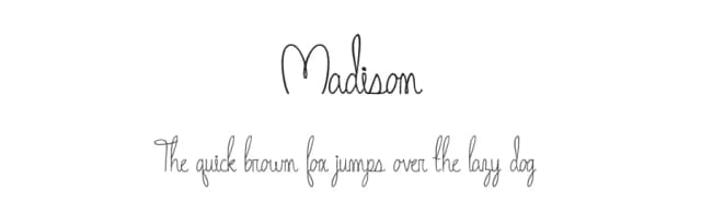 Madison by Designs by Brielle — Script Handwritten Font