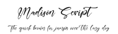 Madison Script by Kong Font — Script Handwritten Font — thumbnail 1