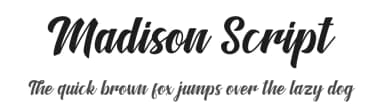 Madison Script by Manjali Studio — Script Handwritten Font — thumbnail 1