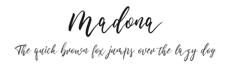Madona by Fanastudio — Script Handwritten Font