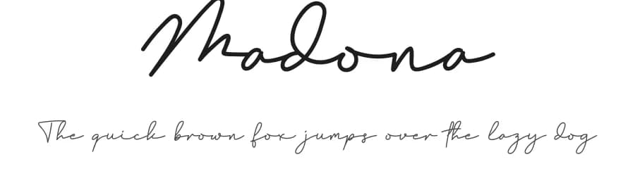 Madona by Erik Studio — Script Handwritten Font