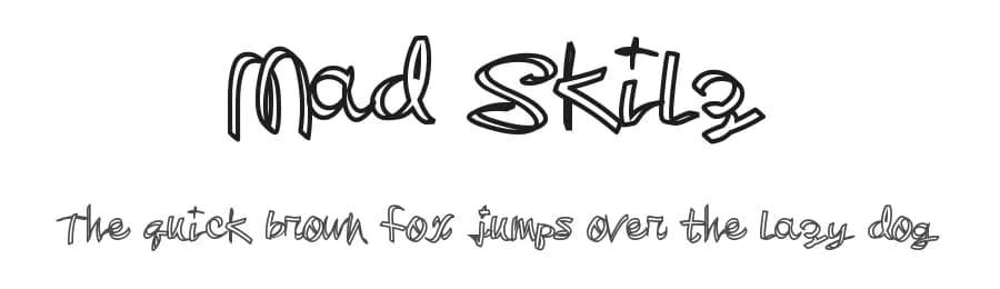 Mad Skilz by Xerographer Fonts — Script Handwritten Font