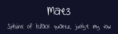 Mae3 by Mae D'nalgne — Script Handwritten Font — thumbnail 2