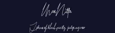 Mae Nitta by Kurnia Setyadi — Script Handwritten Font — thumbnail 2