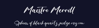 Maestro Merrill by Kong Font — Script Handwritten Font — thumbnail 2