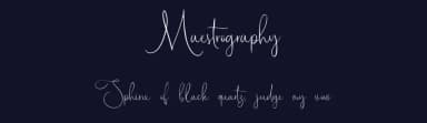 Maestrography by Allouse Studio — Script Handwritten Font — thumbnail 2