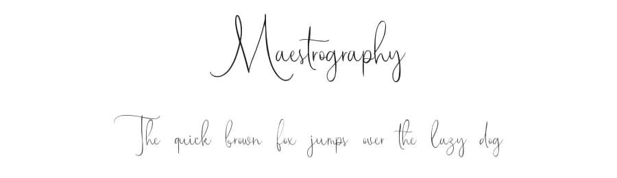 Maestrography by Allouse Studio — Script Handwritten Font