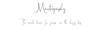 Maestrography by Allouse Studio — Script Handwritten Font — thumbnail 1