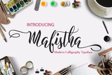 Mafistha Font by dwar85raster — Script Handwritten Font — thumbnail 1