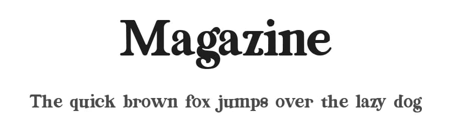 Magazine by Nestype — Serif Font — preview 1