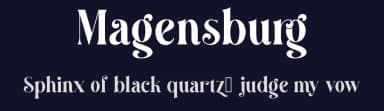 Magensburg by Aluyeah Studio — Serif Font — thumbnail 2