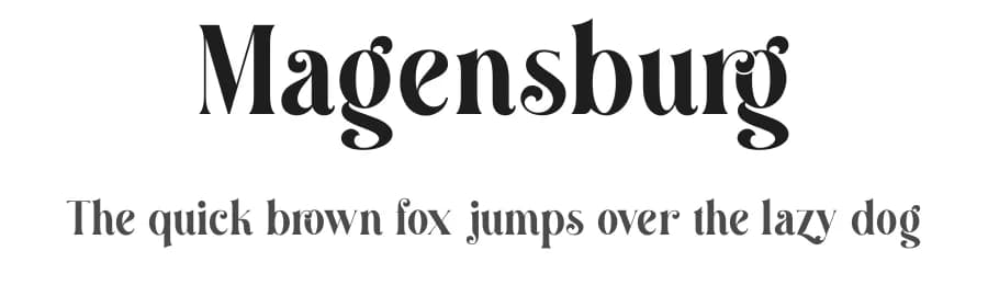 Magensburg by Aluyeah Studio — Serif Font