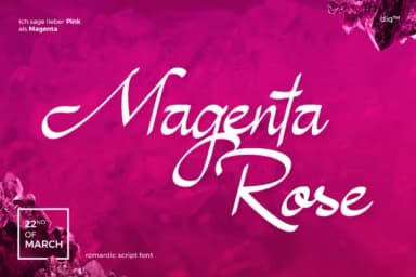 Magenta Rose Font by diqtam — Script Handwritten Font — thumbnail 1