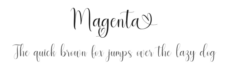 Magenta by Fanastudio — Script Handwritten Font
