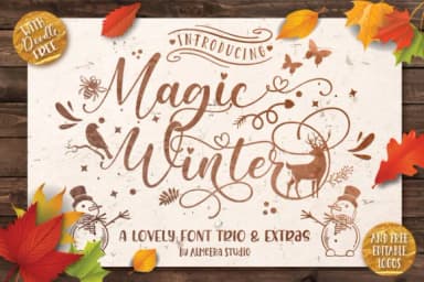 Magic Winter Trio Font by Almeera Studio — Script Handwritten Font — thumbnail 1