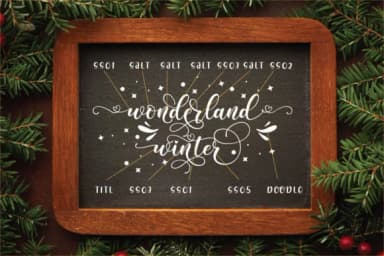 Magic Winter Trio Font by Almeera Studio — Script Handwritten Font — thumbnail 9