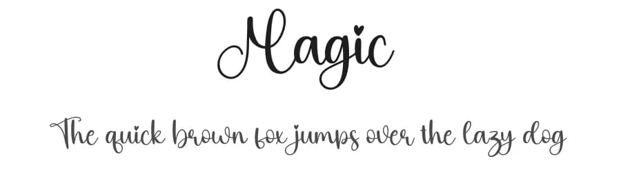 Magic by Scratchones — Script Handwritten Font