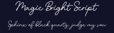 Magic Bright Script by Letterflow — Script Handwritten Font — thumbnail 2