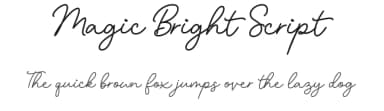 Magic Bright Script by Letterflow — Script Handwritten Font — thumbnail 1