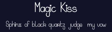Magic Kiss by dcoxy - Greg Medina — Script Handwritten Font — thumbnail 2