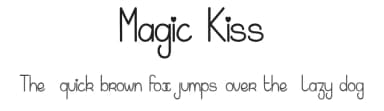 Magic Kiss by dcoxy - Greg Medina — Script Handwritten Font — thumbnail 1