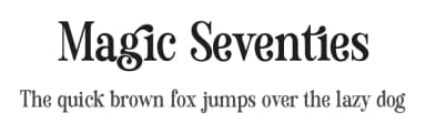 Magic Seventies by HansCo — Sans Serif Font — thumbnail 1
