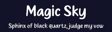 Magic Sky by MJType — Script Handwritten Font — thumbnail 2