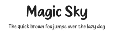 Magic Sky by MJType — Script Handwritten Font — thumbnail 1
