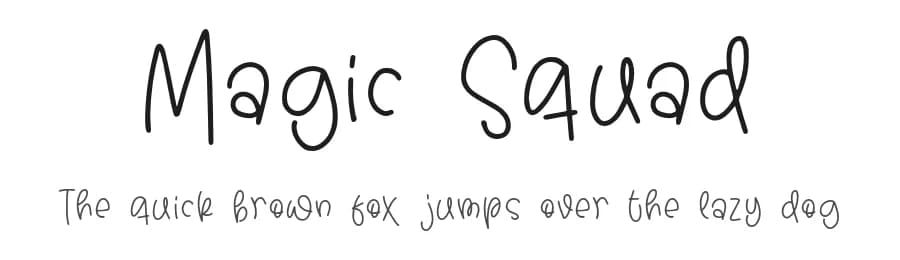 Magic Squad by Subectype & Orenari — Script Handwritten Font