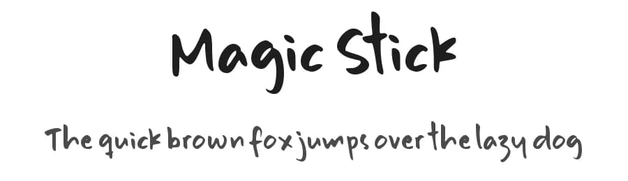 Magic Stick by Masa Aska Sanurumi — Script Handwritten Font